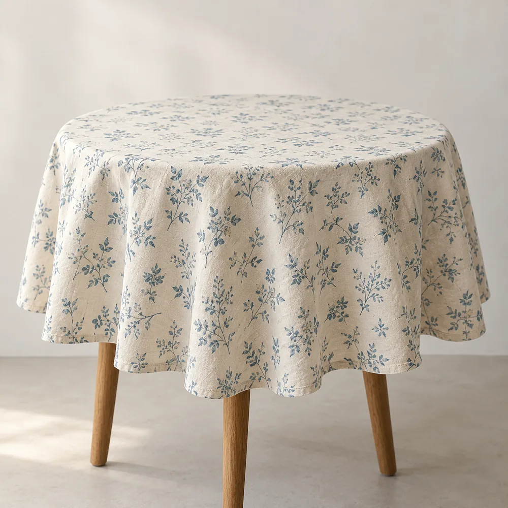 Mantel redondo estampado
